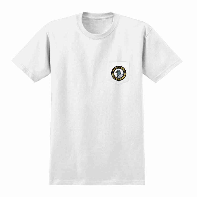 Anti Hero Pigeon Round Tee - white