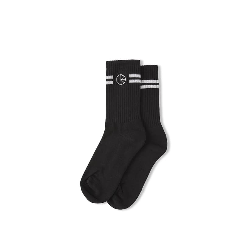 Polar Skate Co. Stroke Logo Socks - black