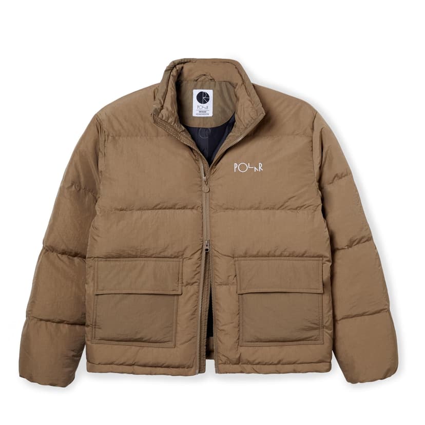 Polar Skate Co. Pocket Puffer Jacket - antique gold
