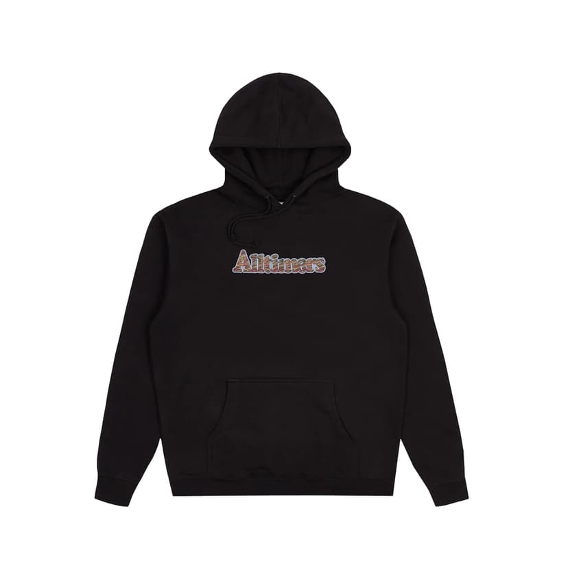 Alltimers Broadway Multiyarn Embroidered Hoodie - black