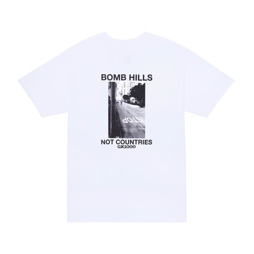 GX1000 Bomb Hills Not Couintries Tee - white