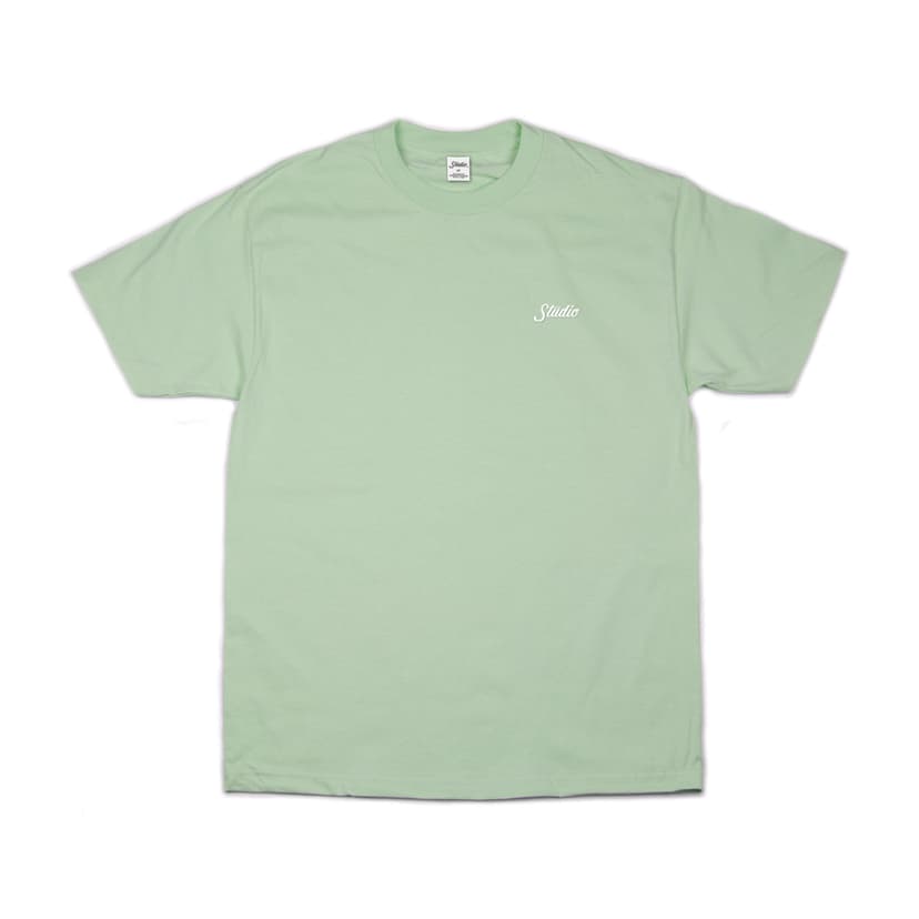 Studio Skateboards Small Script Tee - love bird green