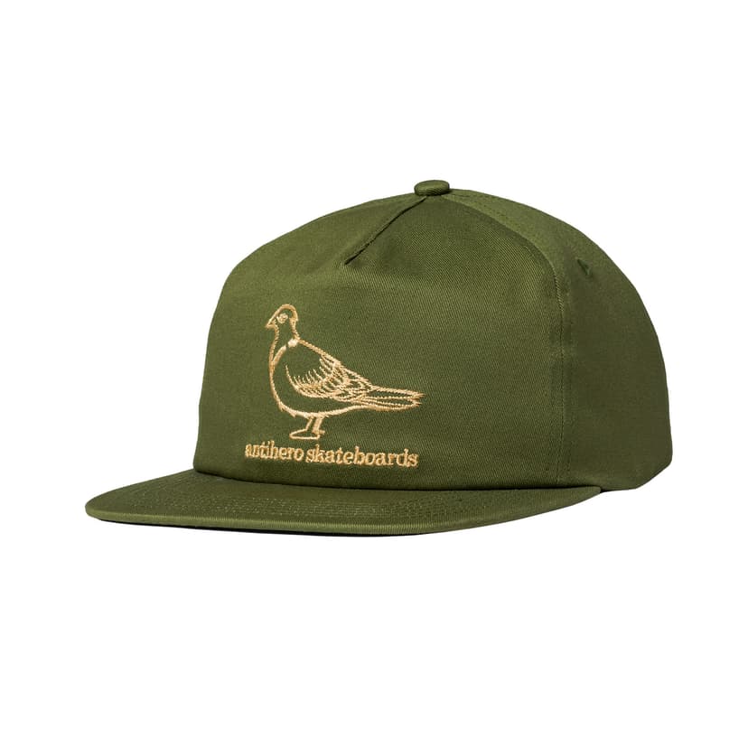 Anti Hero Skateboards Basic Pigeon Snapback - moss