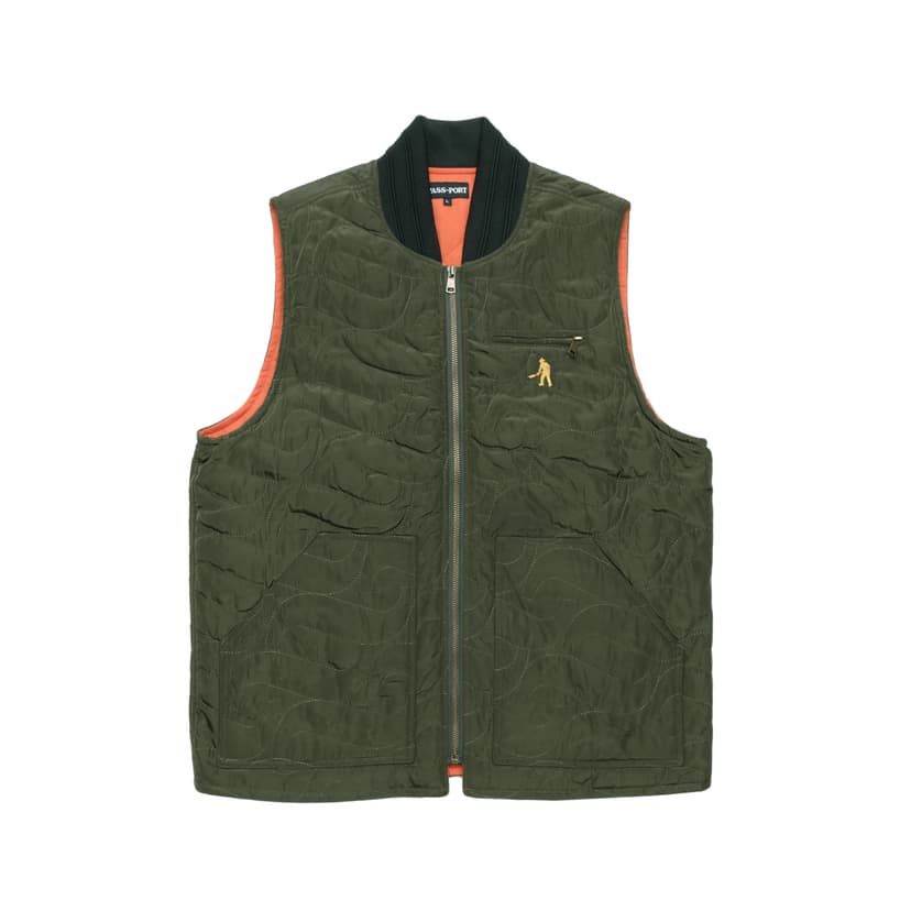 Pass~Port Tilde Puff Packers Vest - forst green