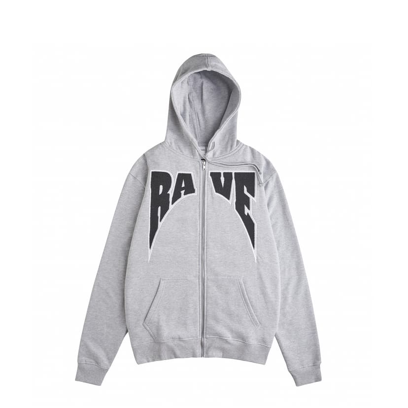 Rave Skateboards Academy Zip Hoodie - heather gray