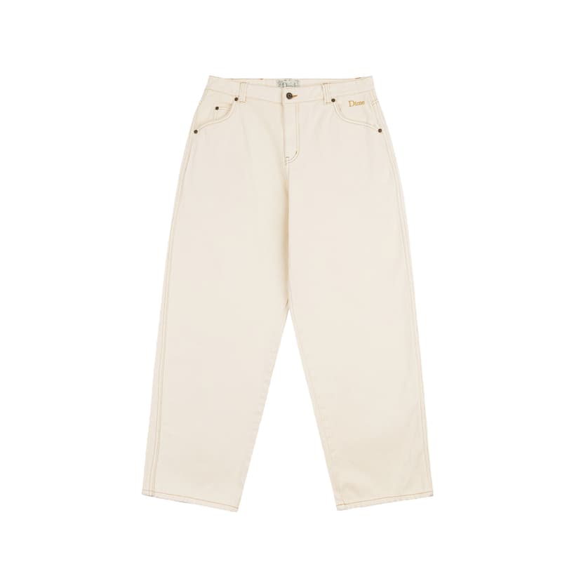 Dime Classic Baggy Denim Pants - warm white