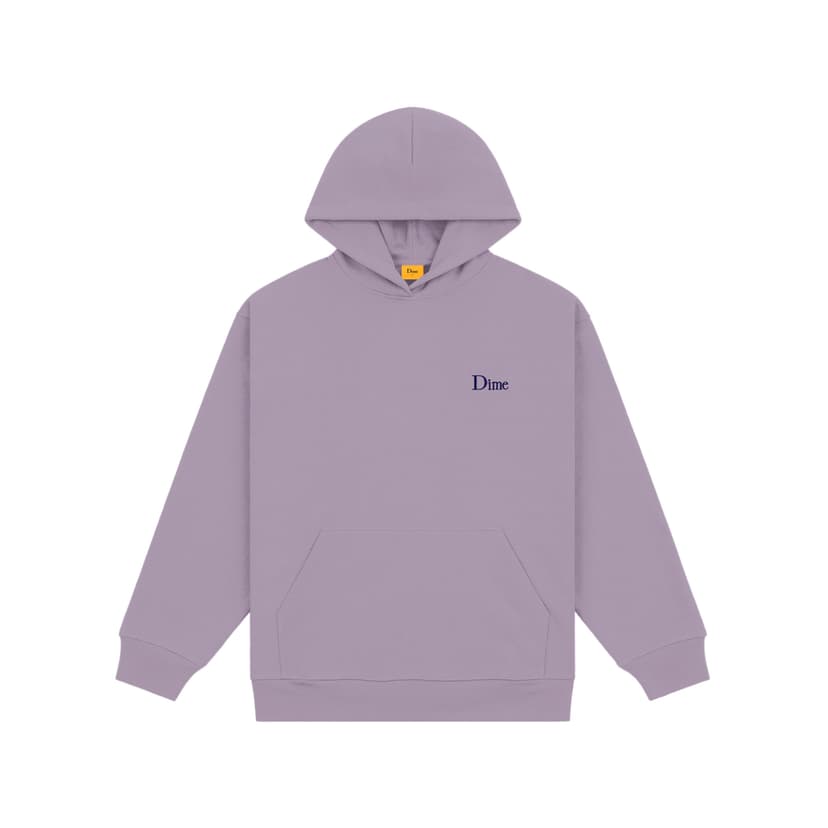Dime Classic Small Logo Hoodie - plum gray