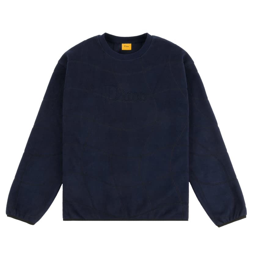 Dime Classic Wave Polar Crewneck - navy