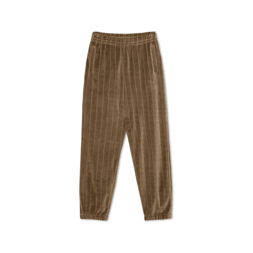 Polar Skate Co. Stripe Velour Sweatpant - beech