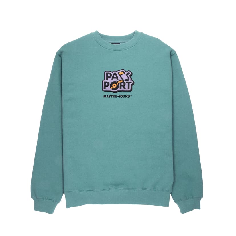 Pass~Port Master Sound Embroidered Crew - teal