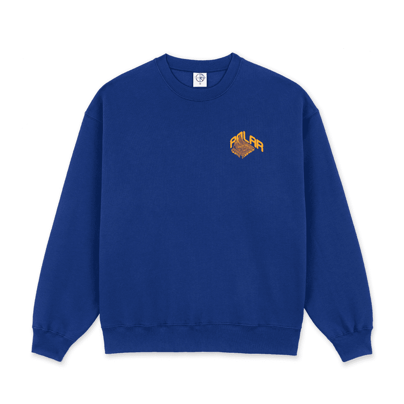 Polar Skate Co. Dave Crewneck Graph - egyptian blue