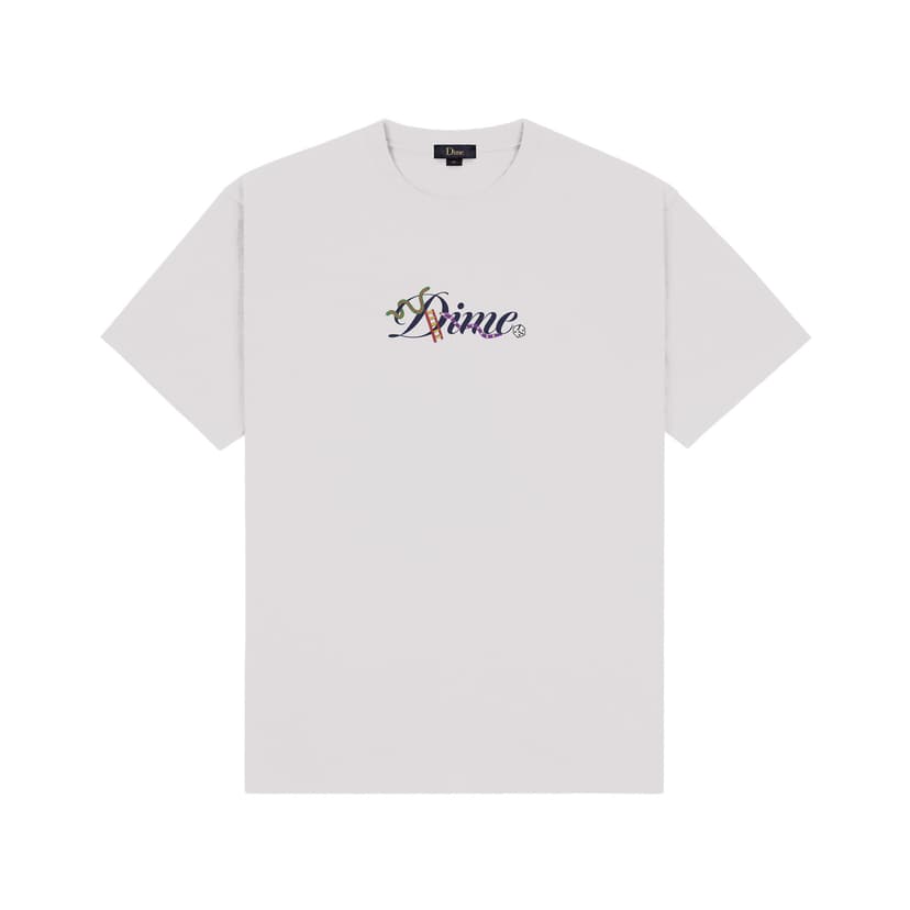 Dime Cursive Snake T-Shirt - cement