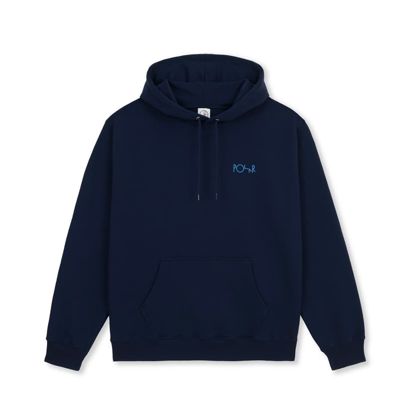 Polar Skate Co. Dave Hoodie Stroke Logo - dark blue