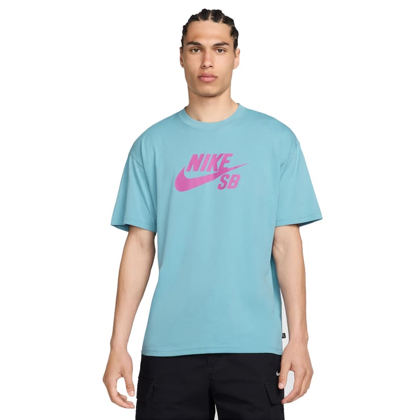 Nike SB Logo Tee - denim turquoise
