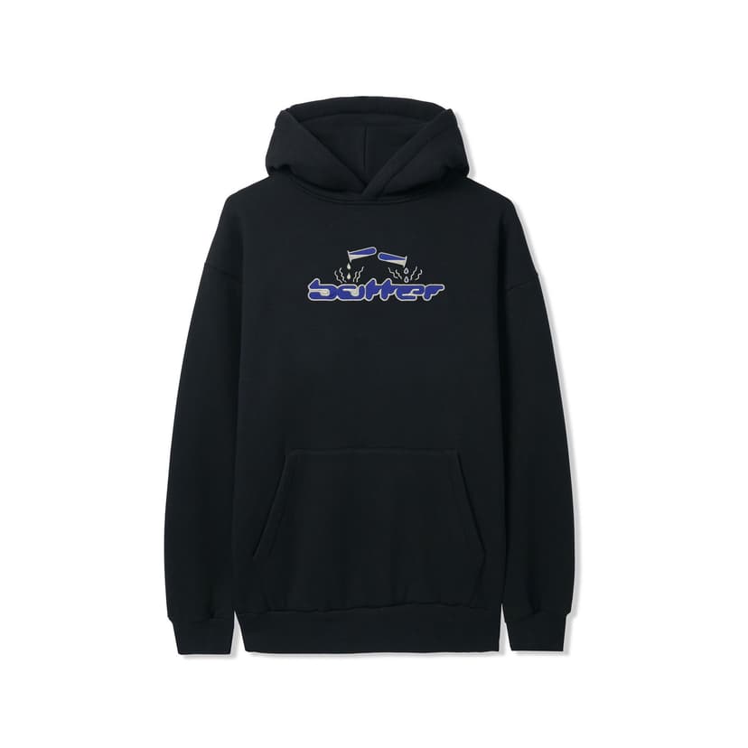 Buttergoods Corrosive Applique Hoodie - black