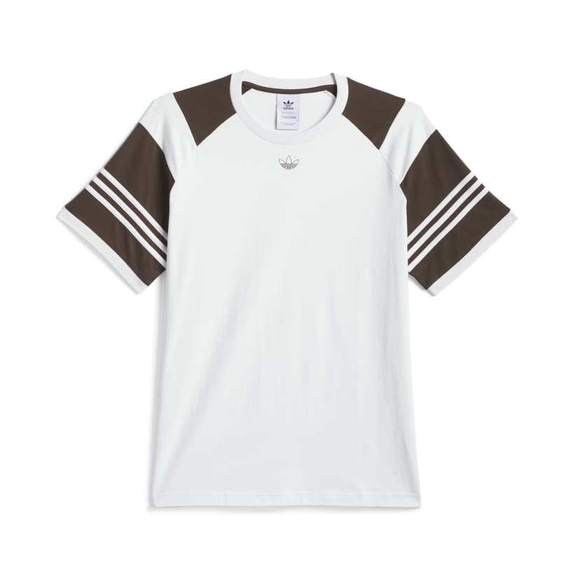 Adidas Skateboarding Tyshawn Tee - crystal white / dark brown