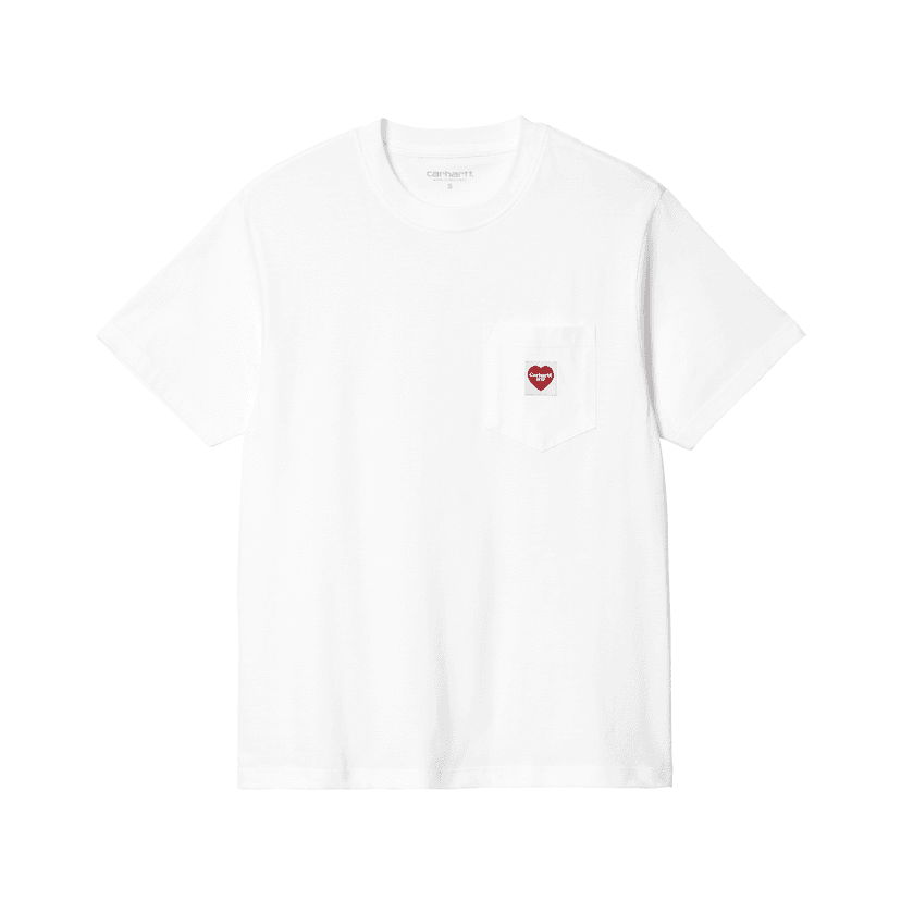 Carhartt WIP W' Pocket Heart Tee - white / red