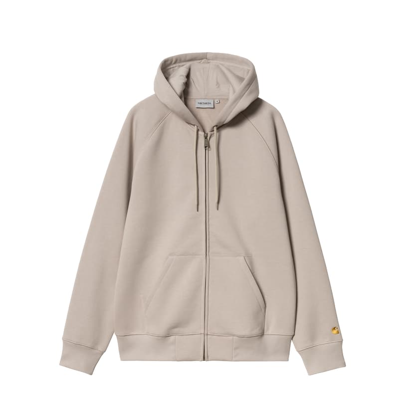 Carhartt WIP Hooded Chase Jacket - dusky beige /gold