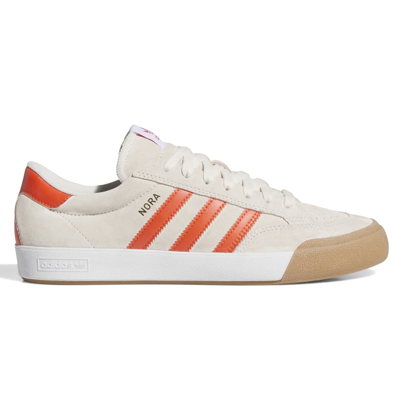 Adidas Skateboarding Nora - white / orange / gum