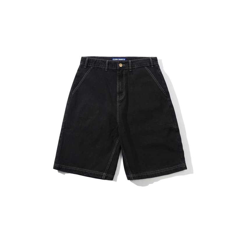 Buttergoods Scribble Denim Short - washed black
