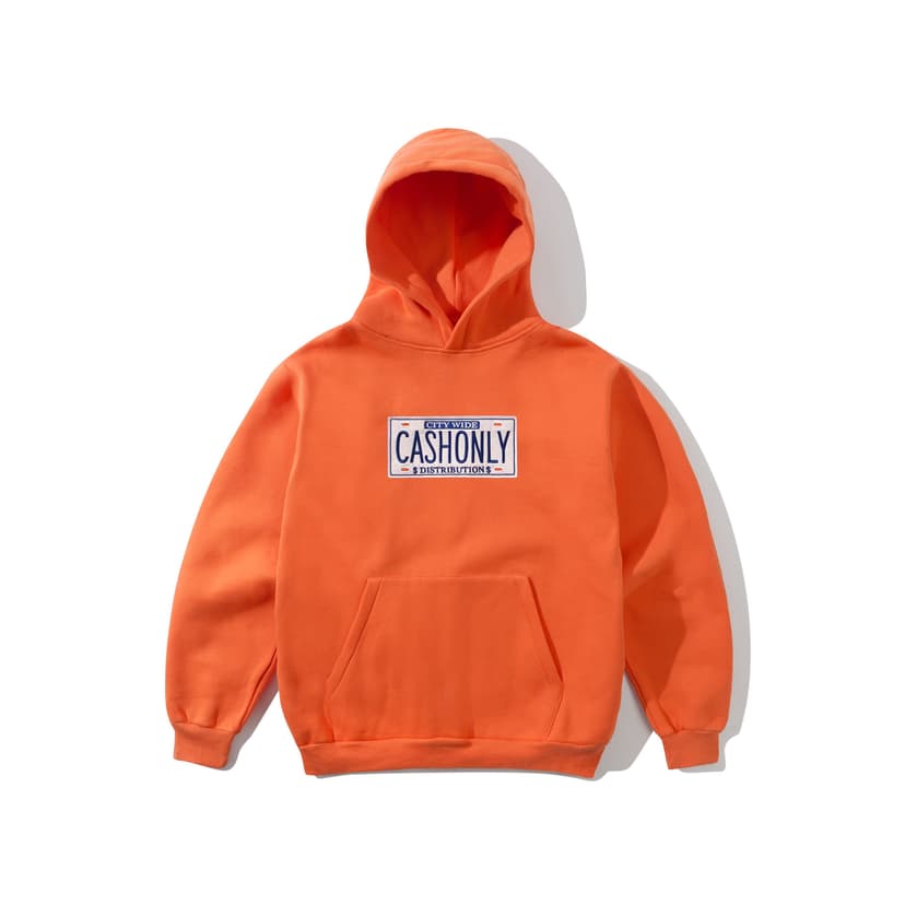 Cash Only License Plate Hoodie - tangarin