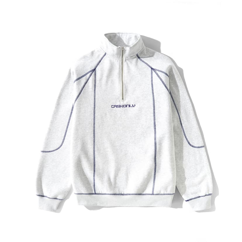 Stencil Quarter Zip - ash