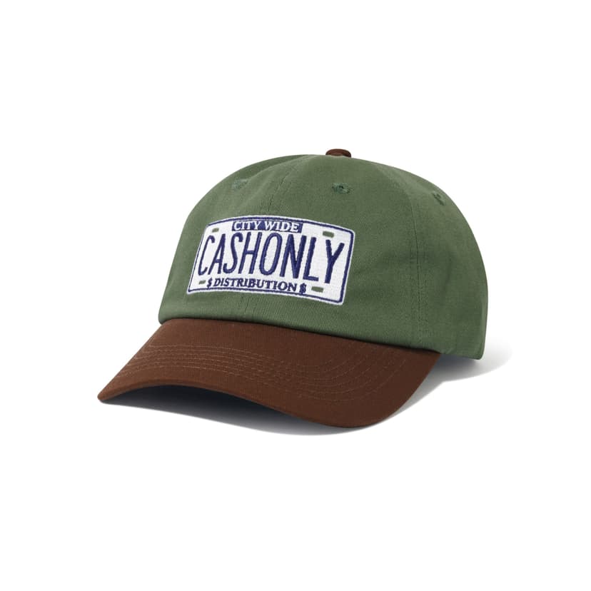 Cash Only License Plate Cap - sage