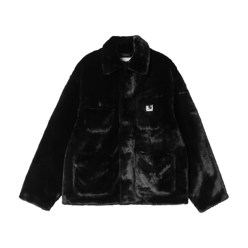 Carhartt WIP 'W' Olney Michigan Coat' - black