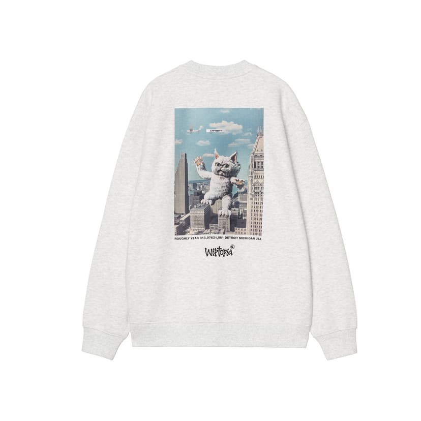 Carhartt WIP 'W' Wiptopia Script' - Ash Heather