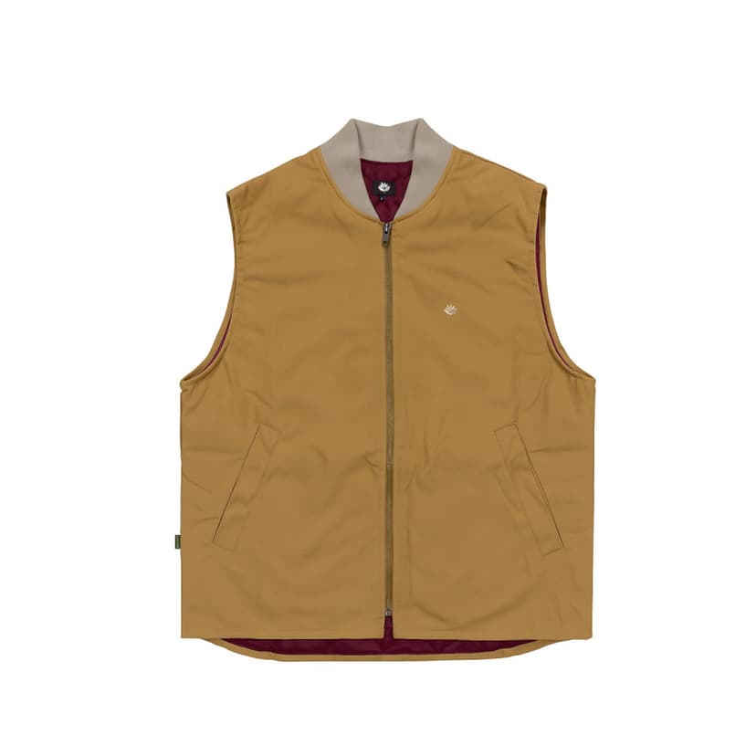Magenta Build Canvas Vest - ocra
