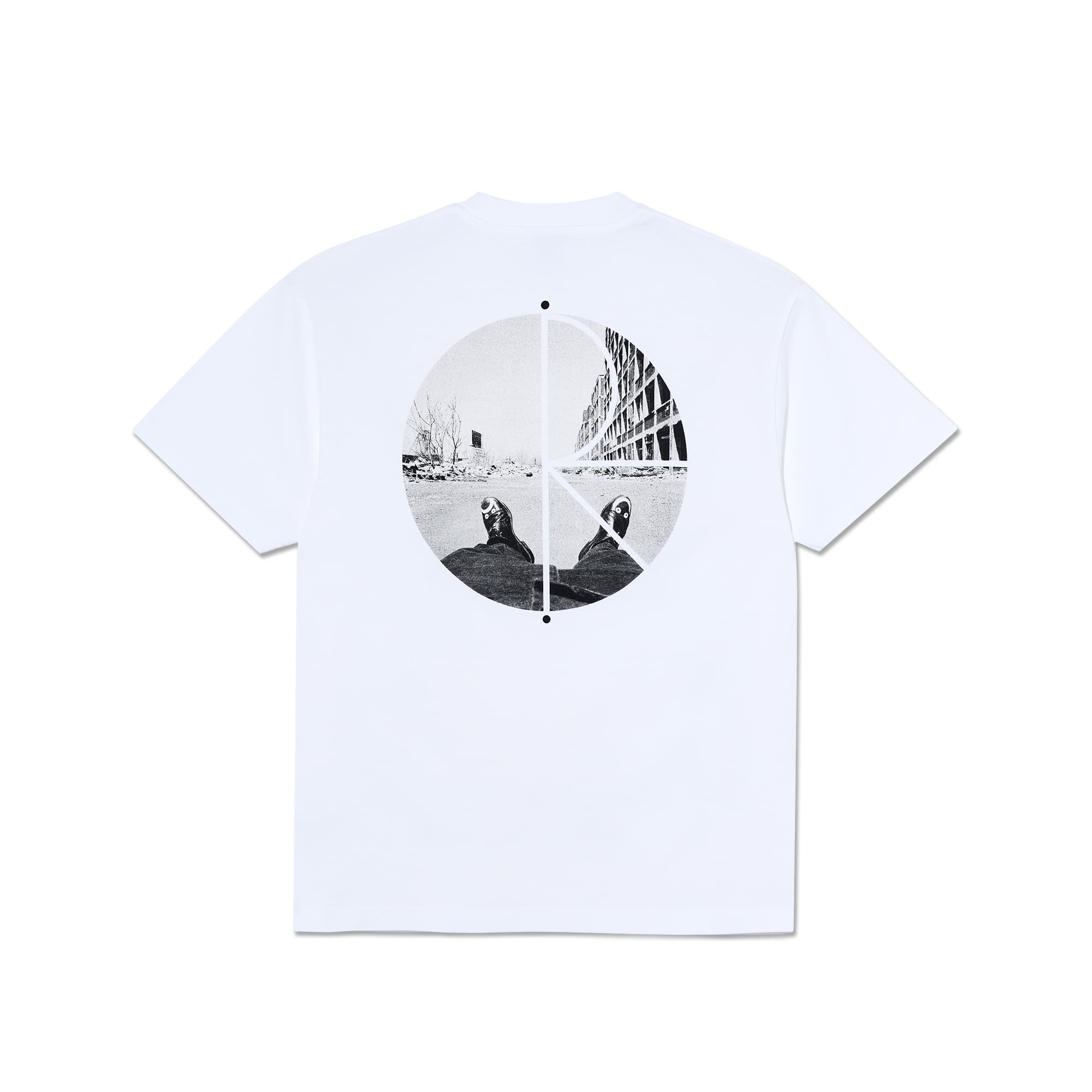 Polar Skate co. Fill Logo Tee - Happy Sad - white