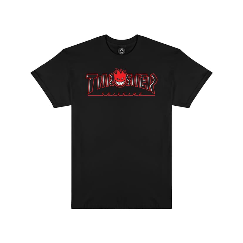 Thrasher x Spitfire Bighead Outline - black