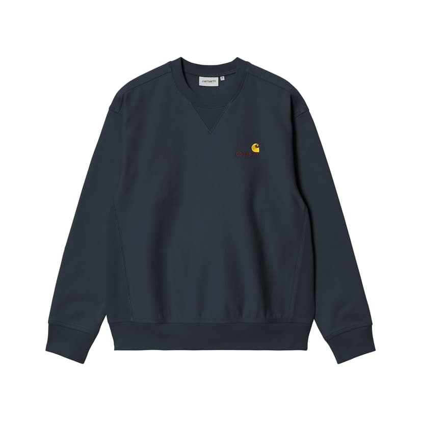 Carhartt WIP American Script Sweat - deep night