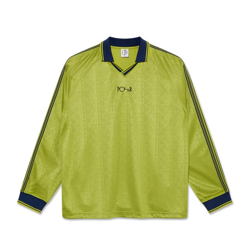 Polar Skate Co. Davie LS Shirt - peridot/dark blue