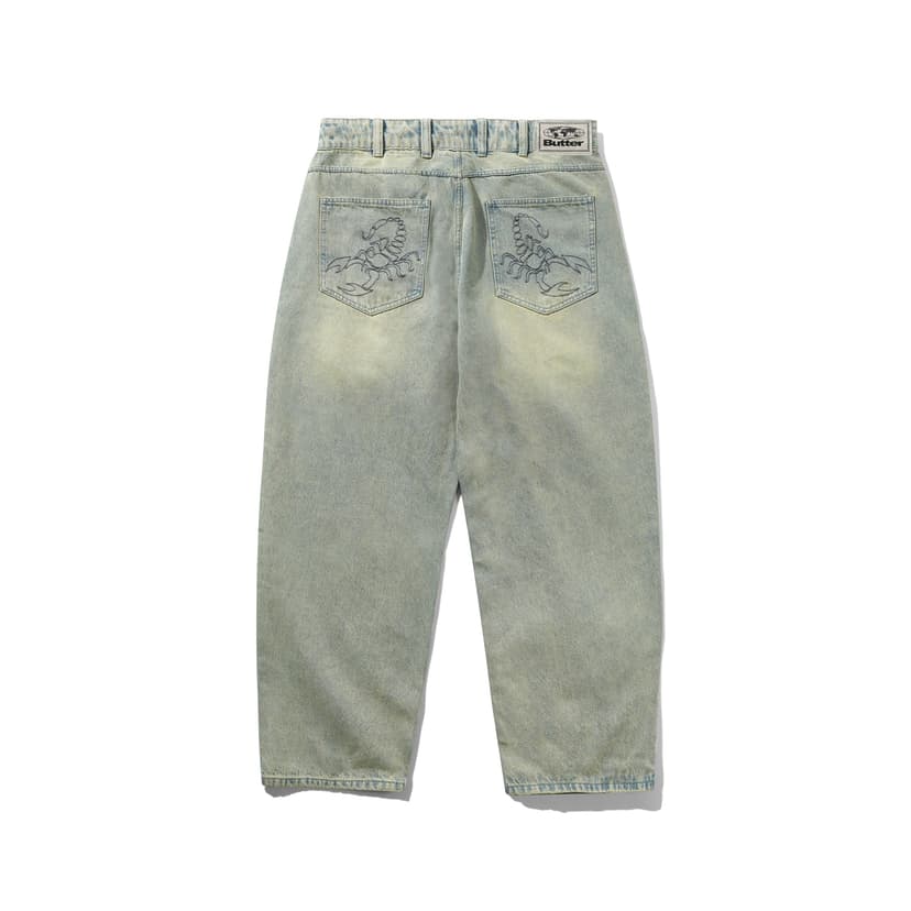 Buttergoods Scorpion Stitch Denim Jeans - Tinted Light Blue