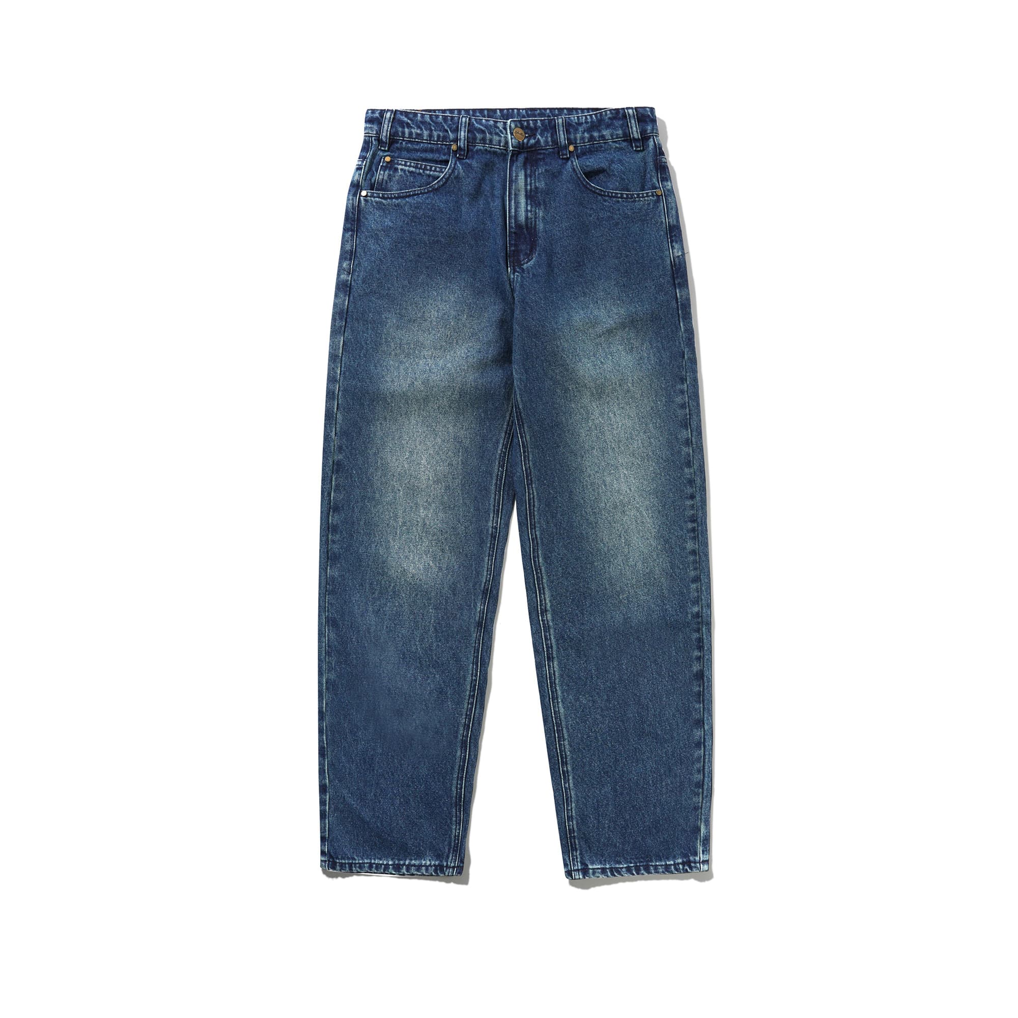 Buttergoods Straight Leg Denim - distress indigo