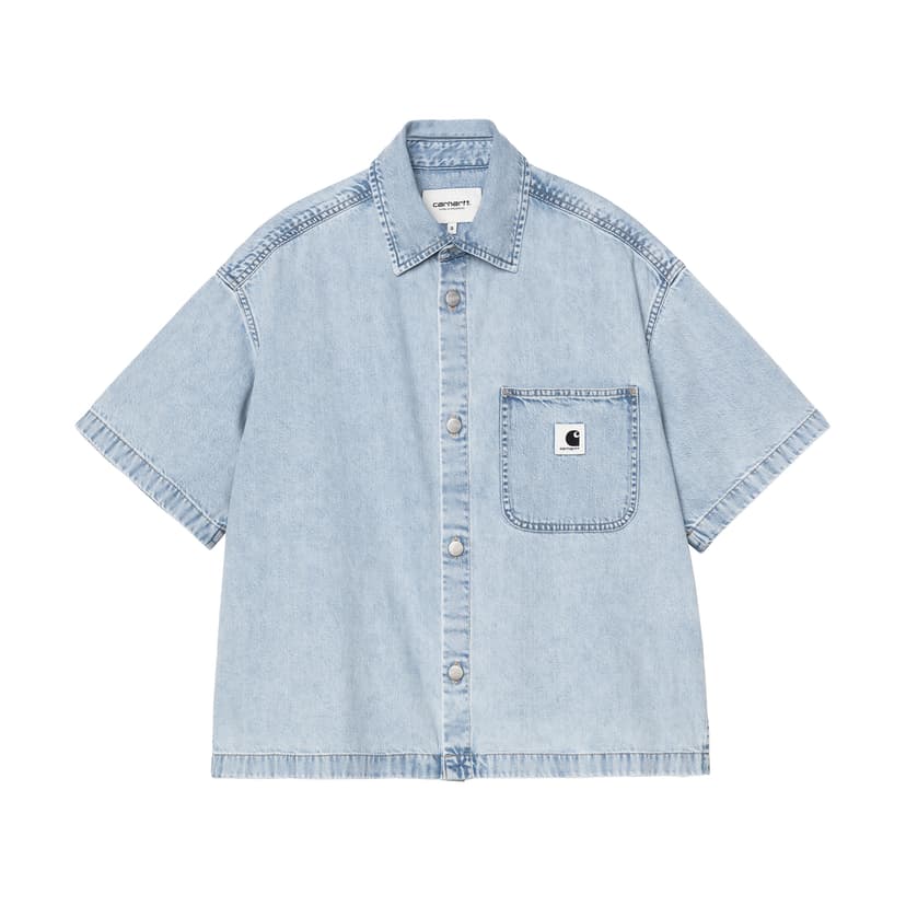 Carhartt WIP 'W' Lovilia Shirt' - blue stone bleached