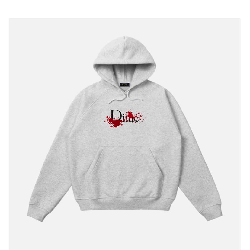 Dime MTL Classic Bloody Hoodie - heather grey