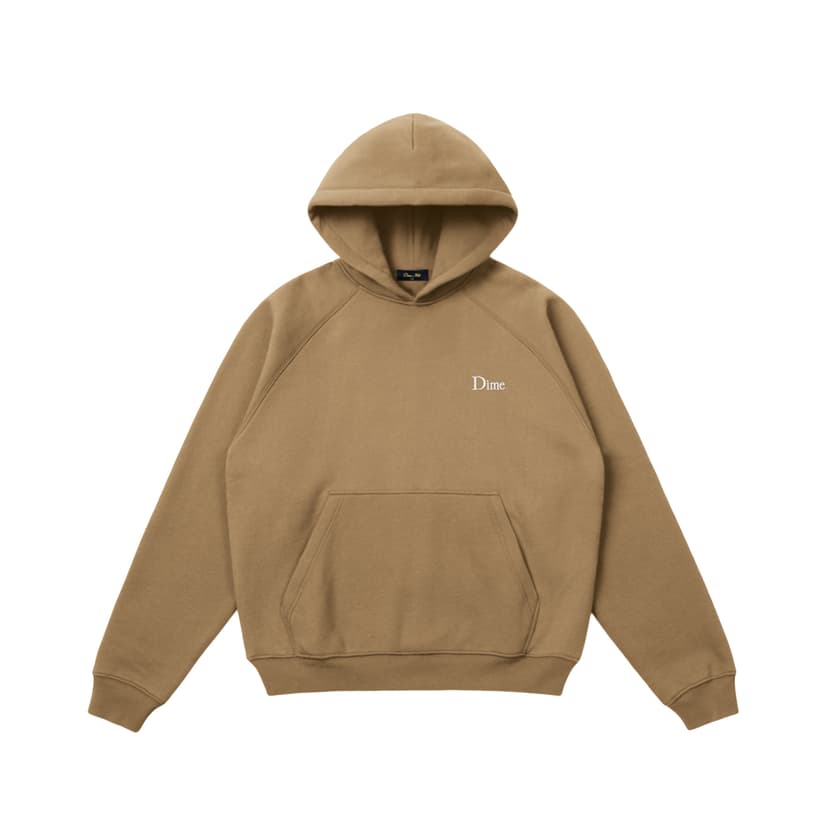 Dime Classic Small Logo Hoodie - tan
