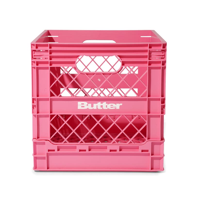 Buttergoods Collapsle Record Crate - pink