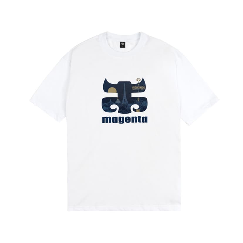 Magenta Magenpath Tee - white