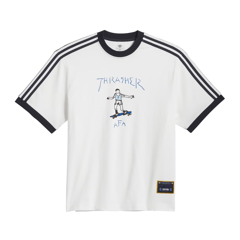 Adidas x Thrasher x AFA Gonz Ringer Tee - white