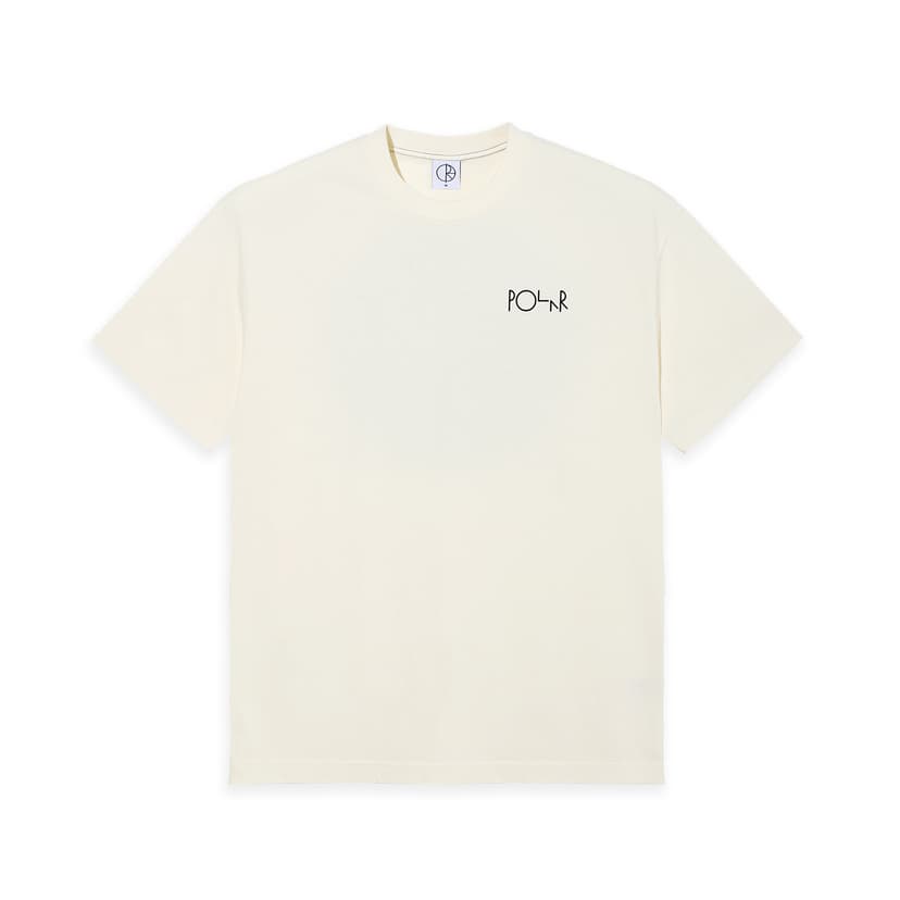 Polar Skate co. Contrast Tee /Fill Logo - ivory