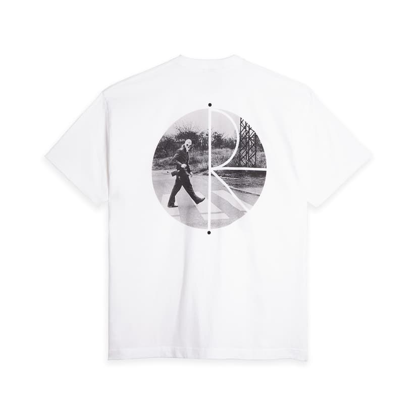 Polar Skate co. Fill Logo Tee / Klez Crossing - white