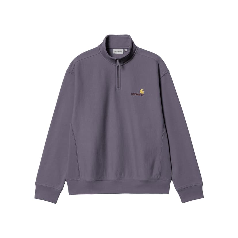 Carhartt WIP Half Zip Amercan Script - Shady Purple